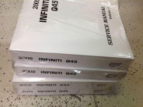 2005 infiniti q45 q 45 service repair shop manual factory new books 4 volume set