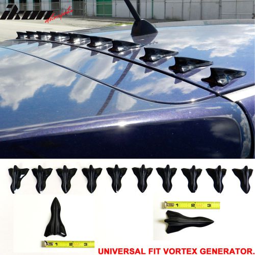 Fit for scion black vortex generator shark fin spoiler diffuser jet pp 10 pcs