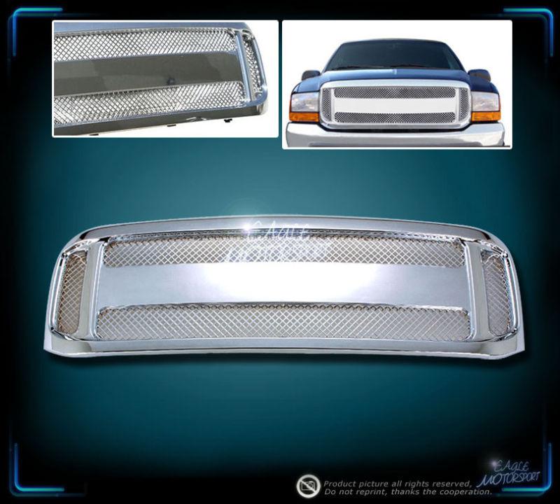 99-04 f-250/f-350 super duty/00-05 excursion chrome polish grill+led strip