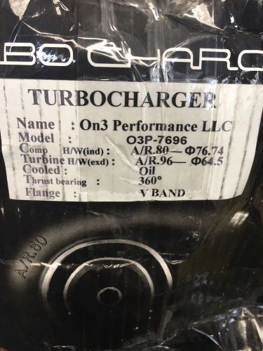 On 3 performance 76mm turbo with1.15 divided upgrade