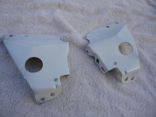 53 54 55 corvette orig pr soft top hinge bracket covers 1953 1954 1955