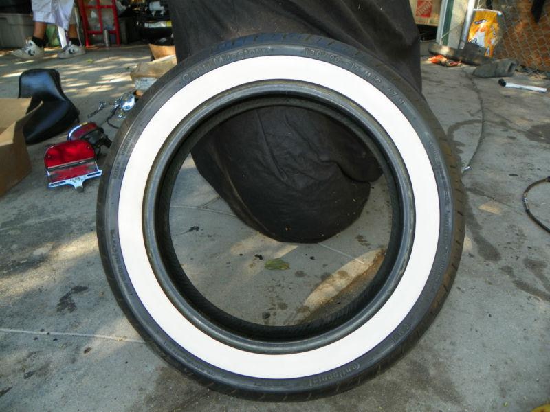 Harley continental conti milestone white wall 130/90-16front tire oem