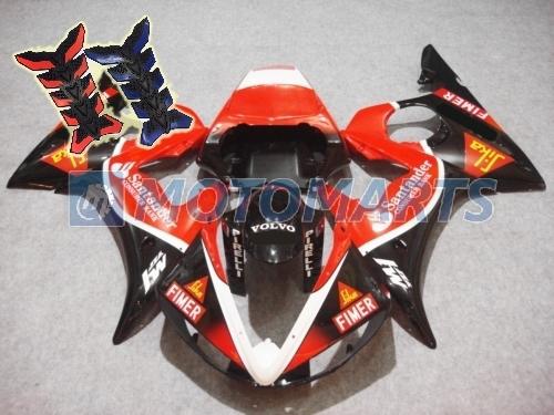 Free tank pad! aftermarket fairing kit bodywork for yamaha yzf 600 r6 2003 an