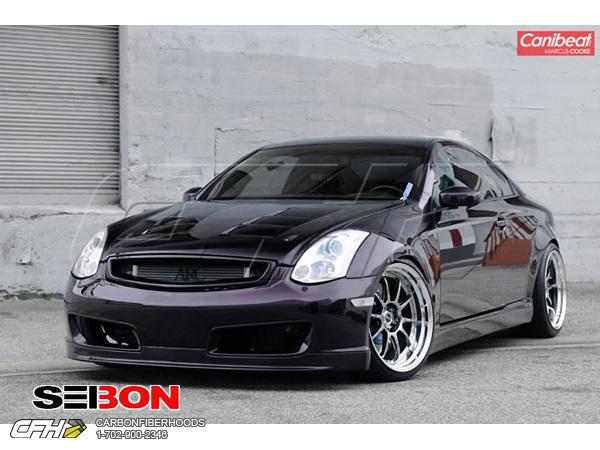 Seibon carbon fiber ts-style carbon fiber hood kit auto body infiniti g35 03-07