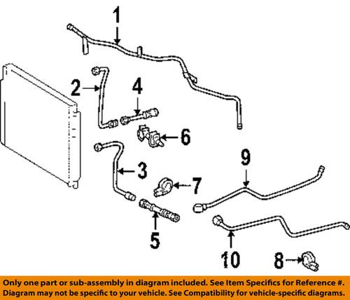 Dodge oem 5119993aa transmission oil cooler-return tube