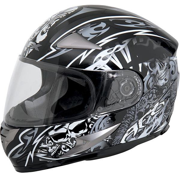 Afx fx-90 species shade black white helmet