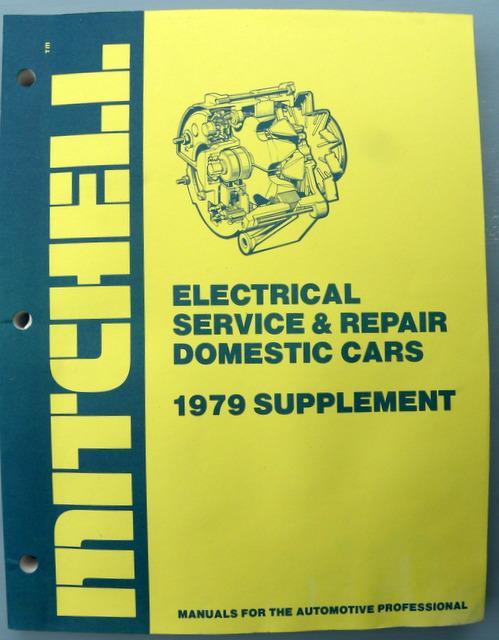 1979  mitchell cars electrical service manual,  buick, cadillac, chevrolet, ford