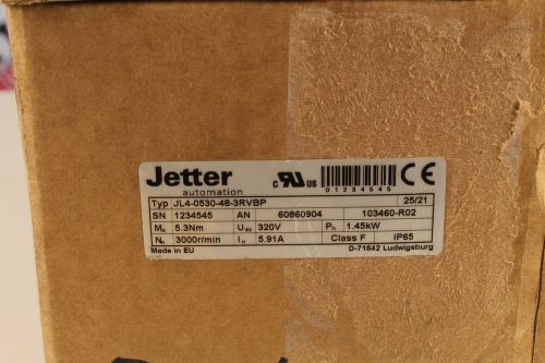 Jetter jl4-0530-48-3rvbp (servo motor) - 6 months warranty