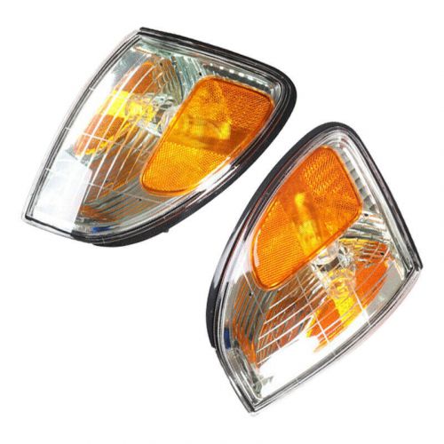 Fit for toyota land cruiser 1998-2007 pair front corner turn signal light lamp