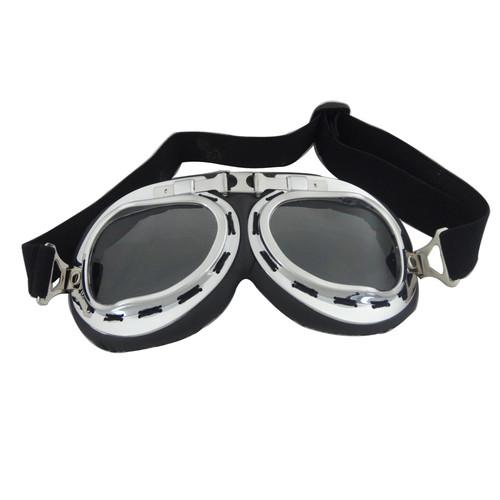 Cool design windproof silver-plated motorcycle streetbike eye-wear goggles new 