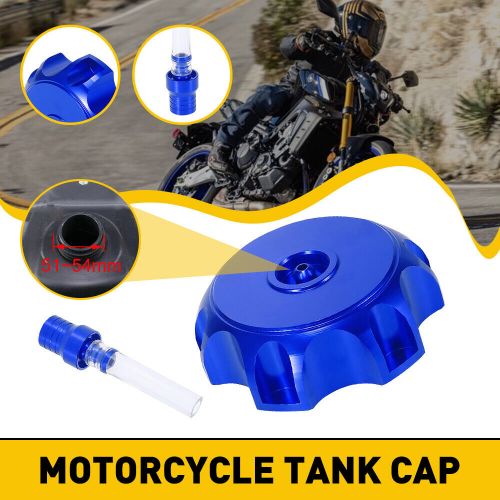 Blue motorcycle gas fuel tank cap cover for kawasaki kit kx65 kx85 kx100 h2 705