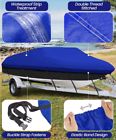 Boat cover, 16-18.5ft waterproof trailerable boat cover with buckle straps, 600d