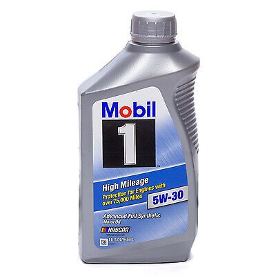 Mobil 1 5w30 high mileage oil case 6x1qt bottles 103767