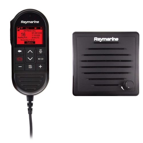 Raymarine ray90 wired second station kit w/passive speaker, raymic wired handset