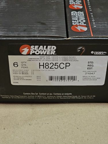 Sealed power h825cp engine piston set of 6