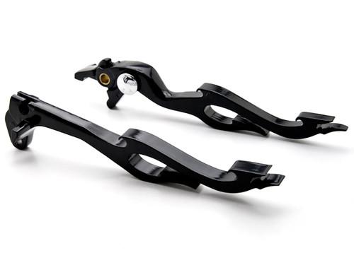 Black clutch + brake flame hand levers controls for 1997-2001 suzuki tl1000s