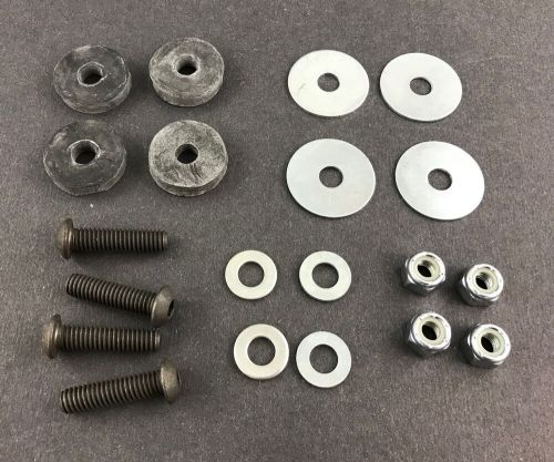 Seat mount bolt kit go kart drift trike racing rubber grommet bolts washers