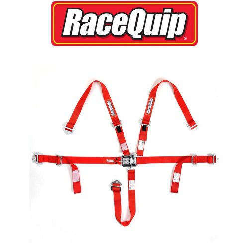 Racequip 709019 adjustable youth 5 point harness set red universal expires 06/23