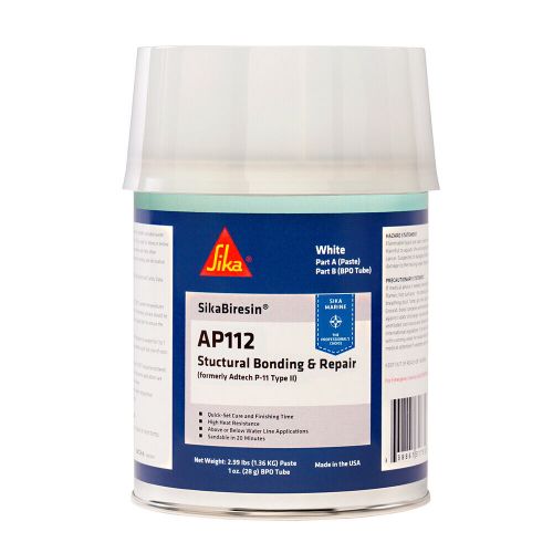 Sika sikabiresin® ap112 + bpo cream hardener - white - quart