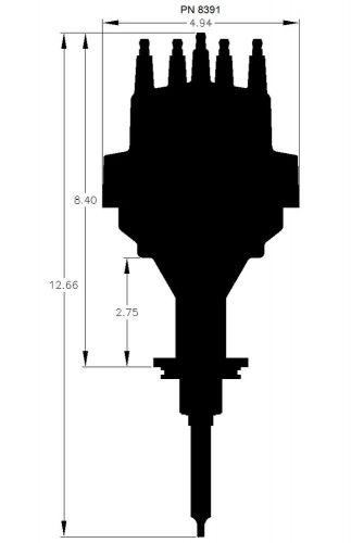 Msd 8391 early hemi chrysler 331 ready-to-run distributor