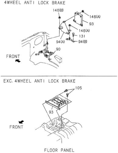 Genuine honda bracket hydraulic unit 8-97120-656-4