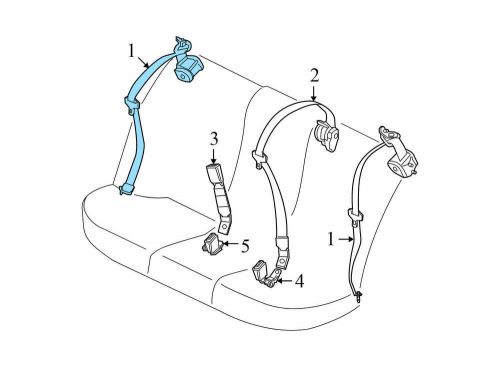 2006-2010 bmw m6 - rear seat belt retractor 7112345