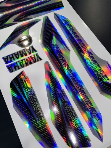 Yamaha banshee full graphics decals kit 2006 . thick and high gloss. holographic