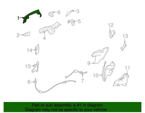 Genuine mercedes-benz handle outside 204-760-14-70-9197
