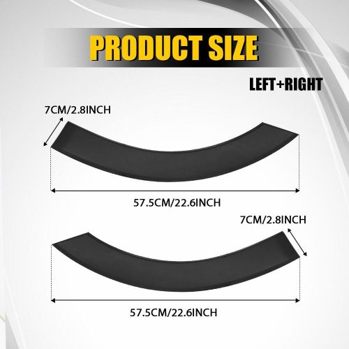 Left right side fender flare molding for 2015-2019 ford transit 150/250/350 a