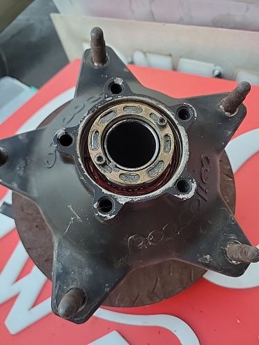 Wilwood starlite wide 5 hub rotor spindle j. bews racing dirt late model #2