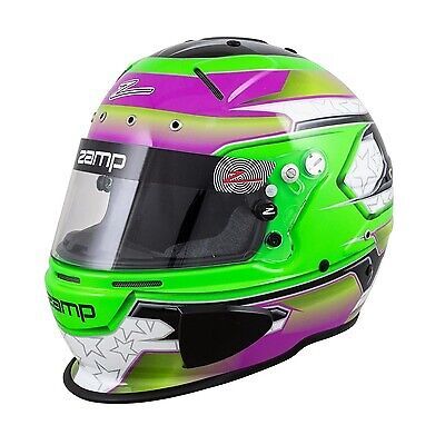 Zamp helmet rz-70e switch l grn/purp sa2020/fia h760c39l