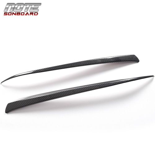 Fit for 2018-2020 honda accord carbon look front grill molding trim+eyelid cover