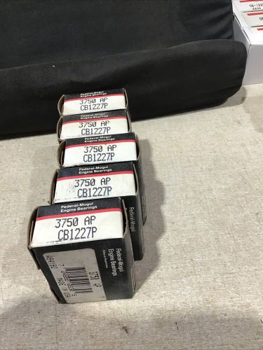 Five pair (5) federal mogul 3750ap rod bearings set std (cb-1227p)