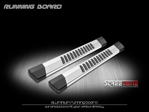 For 15-23 f150/f250 standard 6&#034; oe aluminum silver side step running boards jz