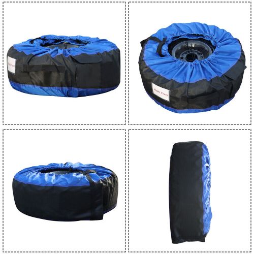 W/ handheld and dust cover blue tyre cases and tyre bags for 420d and black 600