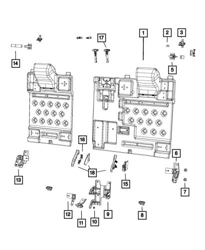 Genuine mopar u nut 6101712