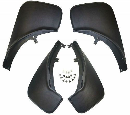 Black mud flaps splash guards fender for 2002-2010 2006 land rover range rover