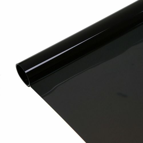 118&#034; x 19.7&#034; uncut roll window tint film 5% vlt windshield sun visor strip black