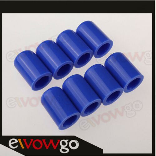 8pc 8mm 5/16&#034; silicone blanking cap intake vacuum hose end bung plug blue