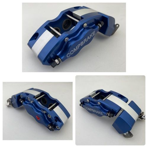 Compbrake b4 pro race 4 calipers [4 pot] blue [pair] with cable handbrake