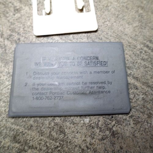 Pontiac plastic credit card keys vintage 8002 gm-h emergency key vinyl cover