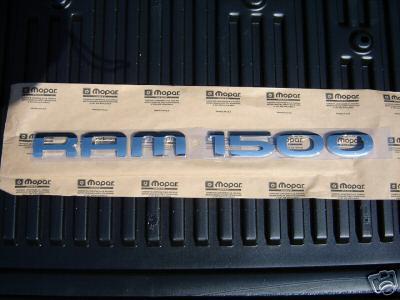 Dodge chrome ram 1500 emblem decal nameplate hemi