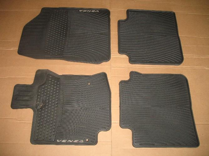 09 10 11 12 toyota venza all weather rubber floor mats oem used set 2009 2010