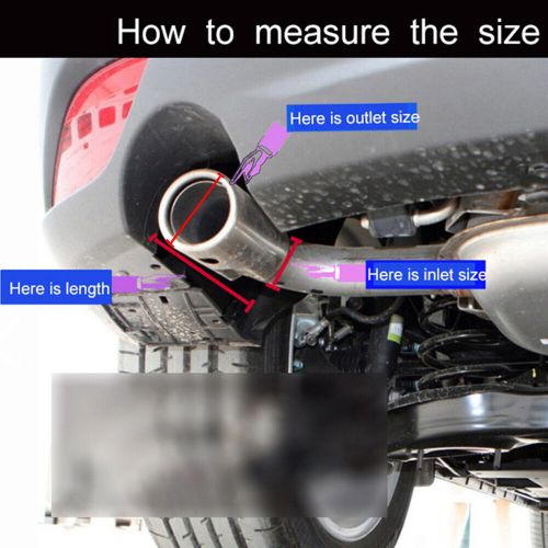 Universal tail pipe muffler straight exhaust system for end tips car accessories