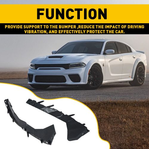 2pcs left&amp;right front bumper brackets kit for 2015-2021 dodge charger 68226533aa