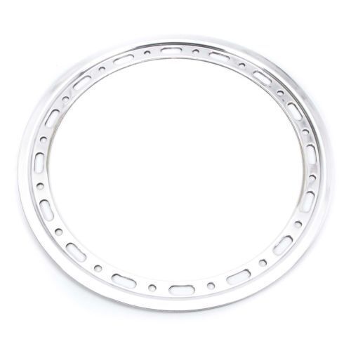 Weld p650-5275 beadlock ring slotted aluminum polished 15 in wheels each