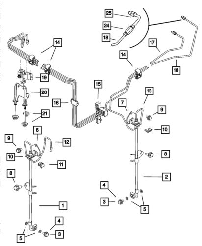 Genuine mopar brake control unit bracket 5134115aa