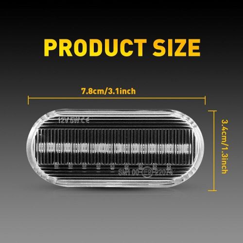 2x Dynamic Front LED Fender Side Marker Light Clear For VW Golf MK4 Jetta Passat, US $16.99, image 8