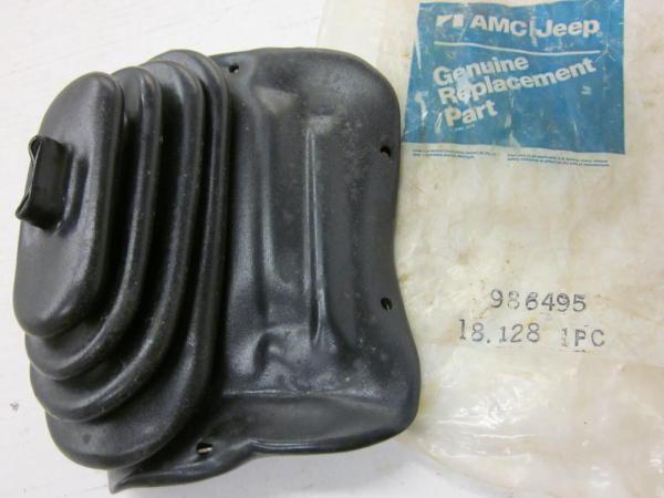 Vintage willys kaiser amc jeep cj5 1972-1975 transfer case shift lever boot nos