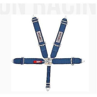 Simpson high quality latch and link short sew 5 way sprint harness blue 29075bl